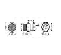 PRASCO RTAK381 Air conditioning compressor
