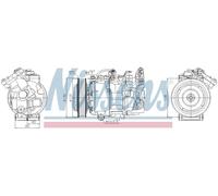 AVA Aircon Compressor RTAK628 for RENAULT MEGANE (2009) 1.5 DCI etc