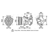 AVA COOLING SYSTEMS TOAK683 Air conditioning compressor