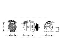 AVA COOLING SYSTEMS VNAK087 Air conditioning compressor