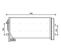 AVA Aircon Condenser AI5382D for AUDI Q3 (2012) RSQ3 QUATTRO 2.5 TFSI etc