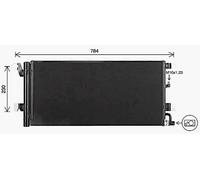 AVA Aircon Condenser AI5447D for AUDI A4 B9 (2015) A4 1.4 TFSI etc
