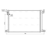 AVA Aircon Condenser AI5459D for AUDI Q7 (2015) Q7 QUATTRO 3.0 TDI etc