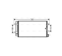 AVA Aircon Condenser AIA5360D for AUDI A4 B8 (2008) A4 1.8 TFSI etc