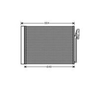 AVA Aircon Condenser AUA5211D for Land Rover Range Rover (2002) 4.4