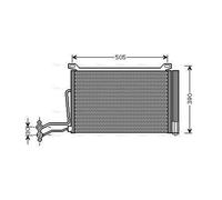 AVA Aircon Condenser BW5264D for Mini Mini One (2001) 1.4 D
