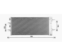 AVA Aircon Condenser BW5617D for Mini Mini Countryman (2017) 2.0 Cooper S