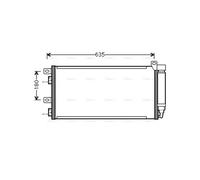 AVA Aircon Condenser BWA5256D for MINI MINI COOPER (2001) 1.6 S etc