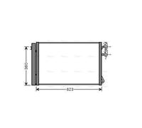 AVA Aircon Condenser BWA5295D for BMW 1 SERIES E81 (2005) 116I 1.6 etc