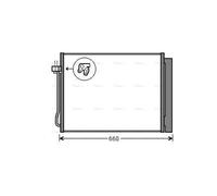 AVA Aircon Condenser BWA5377D for BMW X5 SERIES E70 (2007) X5 XDRIVE 48I 4.8 et