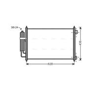 AVA Aircon Condenser DN5328D for NISSAN X-TRAIL (2007) 2.0 etc