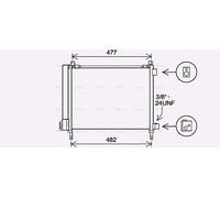AVA Aircon Condenser DN5433D for NISSAN MICRA (2010) 1.2 LPG etc