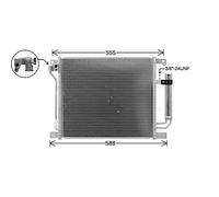 AVA Aircon Condenser DN5467D for Nissan Juke (2010) 1.6