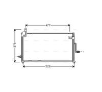 AVA Aircon Condenser DW5044 for DAEWOO MATIZ (1998) 0.8 etc