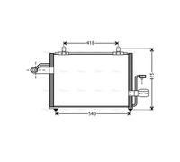 AVA Aircon Condenser DW5084 for CHEVROLET REZZO (2005) 1.6 etc