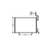 PRASCO FD5444 Air conditioning condenser