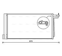 Air Conditioning Condenser Fits Ford C-Max 2 Focus 3 AVA Clever Choice FD5485D