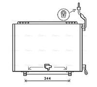 AVA Aircon Condenser FD5610 for FORD B-MAX (2012) 1.6 TDCI etc