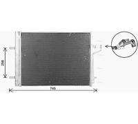 AVA Aircon Condenser FD5694D for FORD KUGA (2013) 2.5 etc