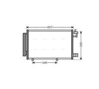 AVA Aircon Condenser FDA5439D for FORD FIESTA VAN (2009) 1.2 etc