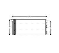 AVA Aircon Condenser FTA5293D for FIAT PANDA (2004) 1.2 etc