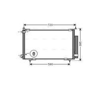 AVA Aircon Condenser HD5201D for HONDA CR-V (2002) 2.0 etc