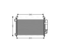 AVA Aircon Condenser HD5213D for HONDA CIVIC (2006) 2.2 I-CTDI/I-CTDI GT TYPE S/