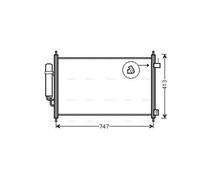 AVA Aircon Condenser HD5233D for HONDA FR-V (2005) 1.7 VTEC etc