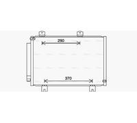 AVA Aircon Condenser HD5316D for Honda Jazz (2014) 1.3 IVTEC