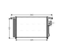 PRASCO HY5175D Air conditioning condenser