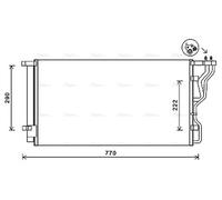 AVA Aircon Condenser HY5298D for Hyundai I40 (2012) 2.0 CVVT/GDI