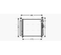 AVA Aircon Condenser KA5065D for KIA PICANTO (2004) 1.1 etc