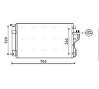 AVA Aircon Condenser KA5153D for HYUNDAI TUCSON (2010) 2.4 CVVT etc