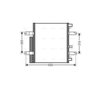 AVA Aircon Condenser ME5238D for MERCEDES-BENZ ATEGO-SERIES (2005) ATEGO 1016 et