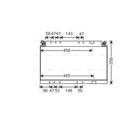 AVA Aircon Condenser MF5049 for MASSEY FERGUSON AGRICULTURAL