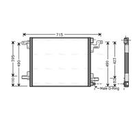 AVA Aircon Condenser MS5377 for MERCEDES-BENZ ML-SERIES W163 (1998) ML230 2.3 e
