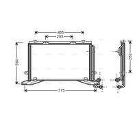 CONDENSER AIR CONDITIONING MSA5268 FOR MERCEDES-BENZ E-CLASS/Platform/Chassis