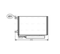 Air Conditioning Condenser Fits Mercedes A-Class AVA Clever Choice MSA5386D
