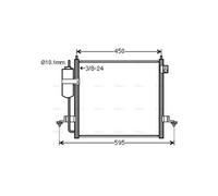 AVA Aircon Condenser MT5218D for MITSUBISHI L200 (2006) 2.5 TDIC etc