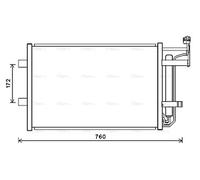 AVA Aircon Condenser MZ5252D for MAZDA 5 (2010) 1.8 etc