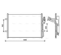 AVA Aircon Condenser MZ5281D for MAZDA 3 (2009) 1.6 CITD etc