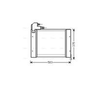 Air conditioning condense HIGHWAY AUTOMOTIVE 40132002 for JX 3.9 2002-2004