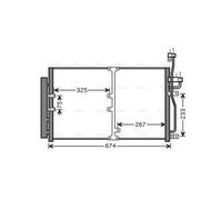 AVA Aircon Condenser OL5425D for CHEVROLET CAPTIVA (2007) 2.0 VCDI etc