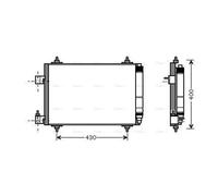 PRASCO PEA5286D Air conditioning condenser