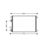 PRASCO RTA5305 Air conditioning condenser