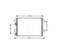 AVA Aircon Condenser RTA5317 for DACIA LOGAN MCV (2005) 1.5 DCI etc