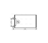 AVA Aircon Condenser RTA5444 for RENAULT KANGOO (2008) 1.5 DCI 70 etc