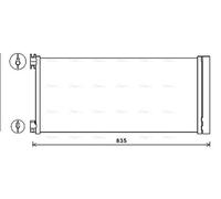 AVA Aircon Condenser RTA5626D for Vauxhall Vivaro (2015) 1.6 CDTI
