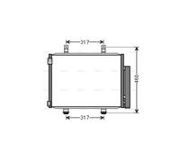 AVA Aircon Condenser SZ5133D for SUZUKI SWIFT (2011) 1.2 VVT etc