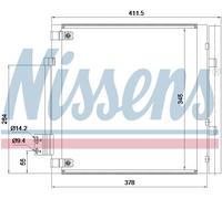 AVA Aircon Condenser TE5005D for TESLA MODEL S (2013) 90 etc